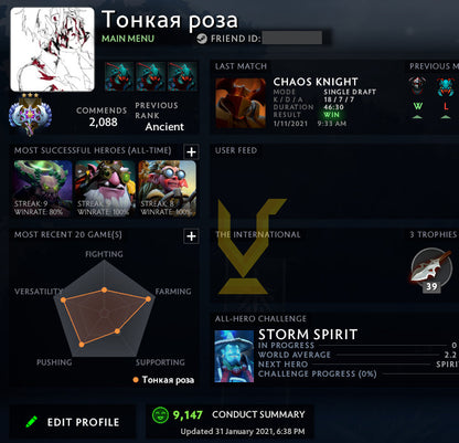 Ancien III | MMR : 4070 - Comportement : 9147