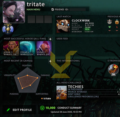 Divin V | MMR : 5500 - Comportement : 10000