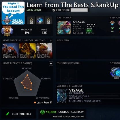 Immortel | MMR : 5770 - Comportement : 10000 