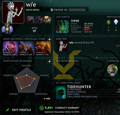 Divine III | MMR : 5070 - Behavior : 9891