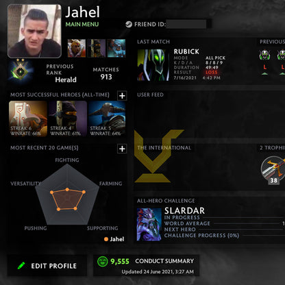 Herald II | MMR: 10 - Behavior: 9555