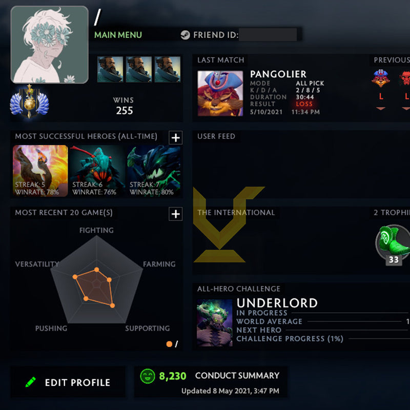 Divine I | MMR: 4600 - Behavior: 8200