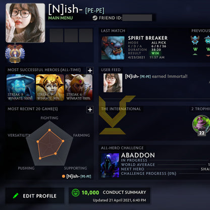 Immortel | MMR : 6300 - Comportement : 10000