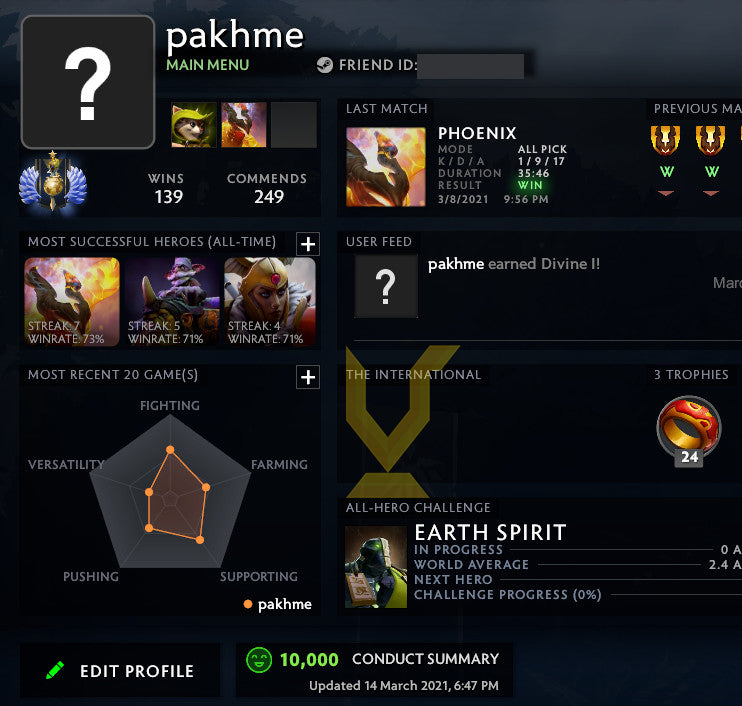 Divine I | MMR : 4630 - Behavior : 10000