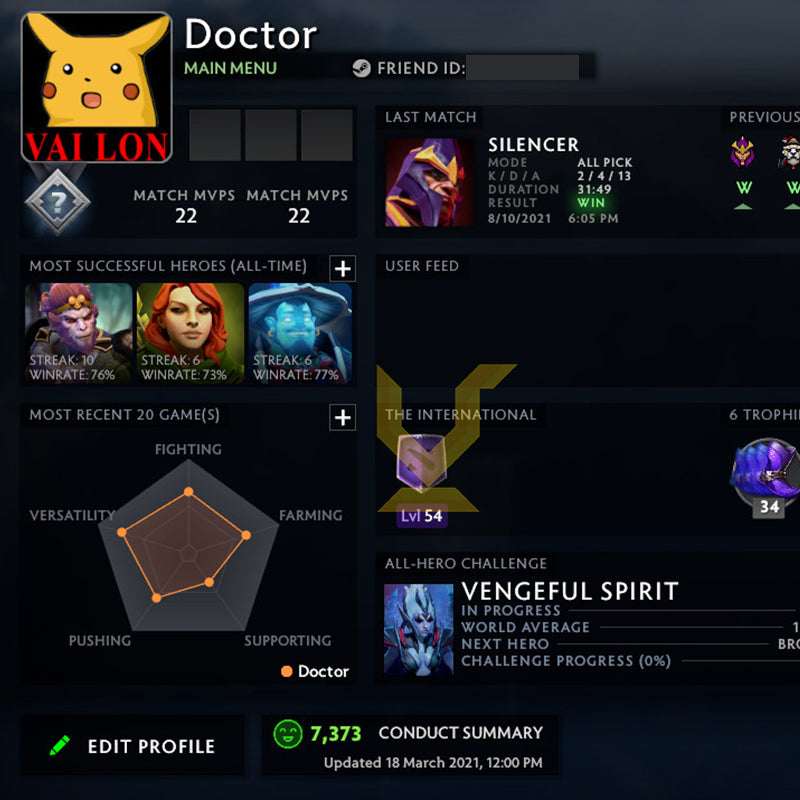 Not Calibrated | MMR: TBD - Behavior: 7373