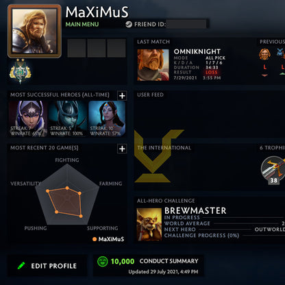 Archonte II | MMR : 2500 - Comportement : 10000