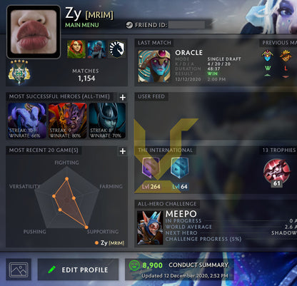 Archonte V | MMR : 2920 - Comportement : 8900