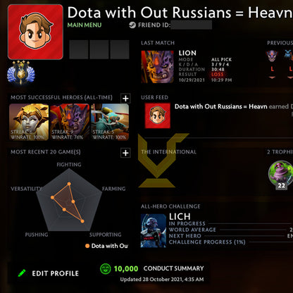 Divine IV |  MMR: 5220 - Behavior: 10000