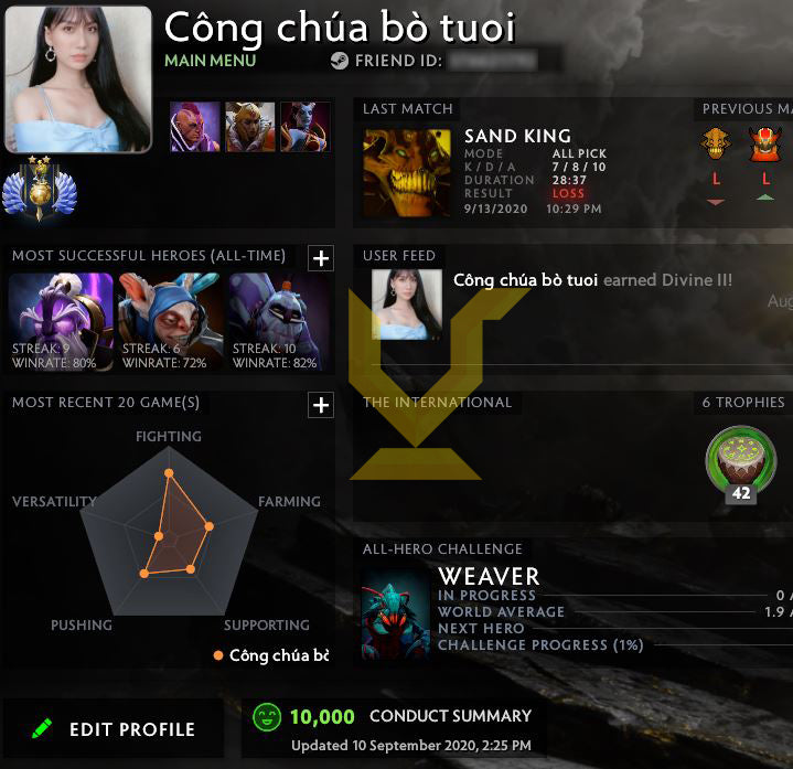 Divin II | MMR : 4860 - Comportement : 10000 