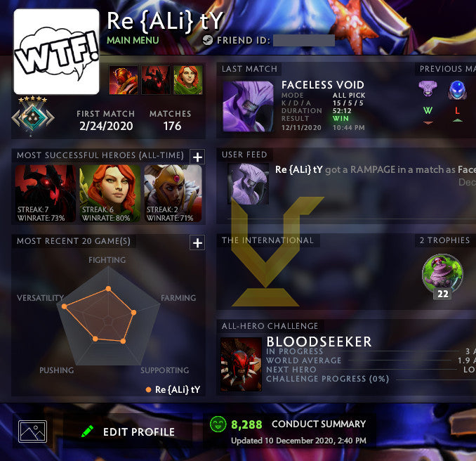 Croisé V | MMR : 2050 - Comportement : 8288