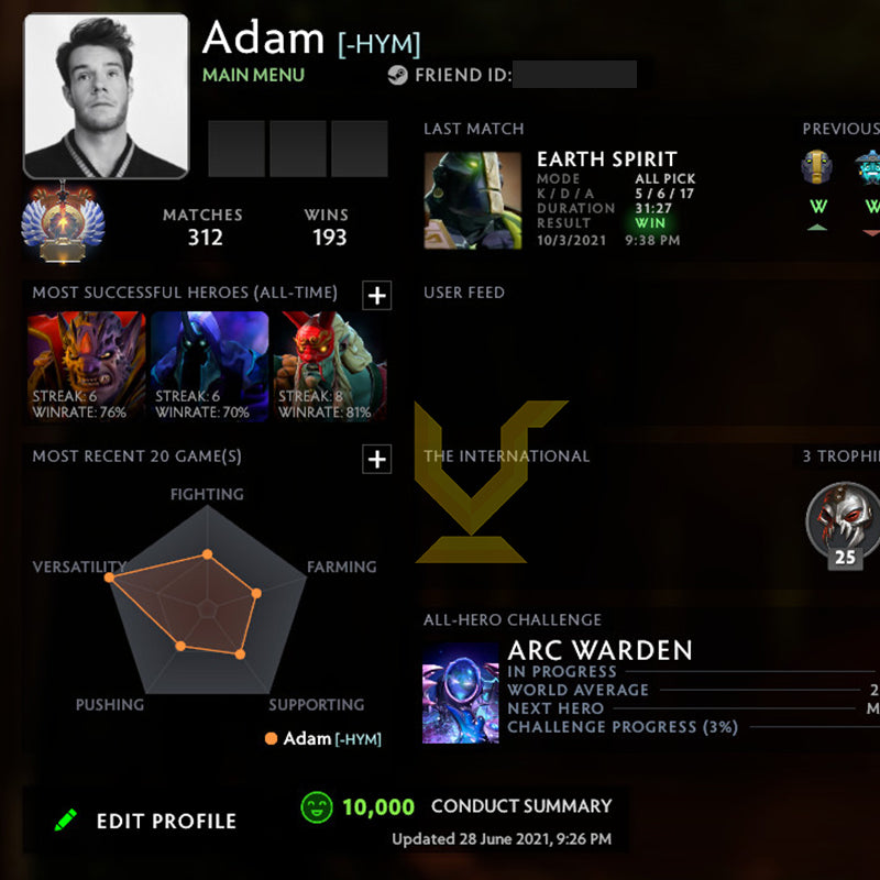 Immortel | MMR : 5650 - Comportement : 10000