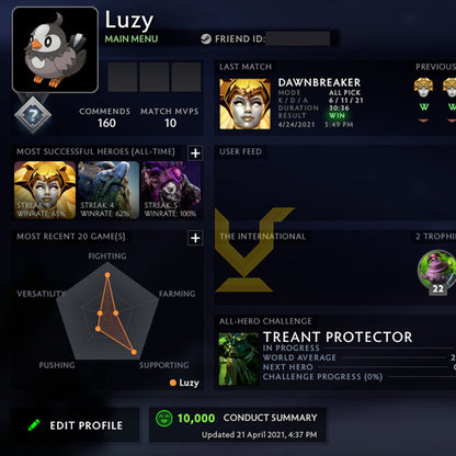 Not Calibrated | MMR: TBD - Behavior: 10000