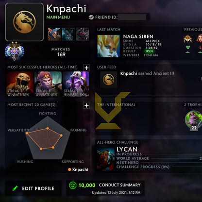 Ancient II | MMR: 4140 - Behavior: 10000