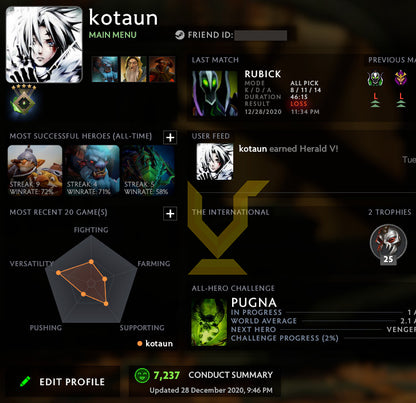 Herald V | MMR : 700 - Behavior : 7237