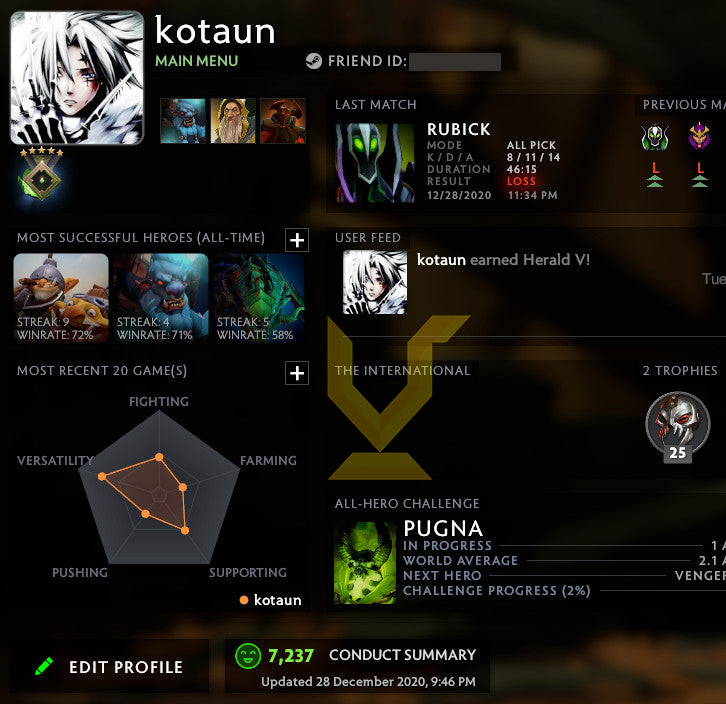 Héraut V | MMR : 700 - Comportement : 7237