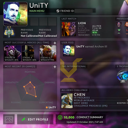 Archonte II | MMR : 2520 - Comportement : 10000