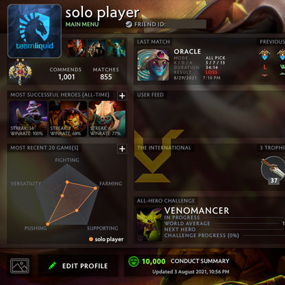 Legend II |  MMR: 3240 - Behavior: 10000