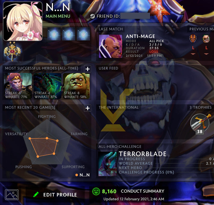 Légende II | MMR : 3230 - Comportement : 8160