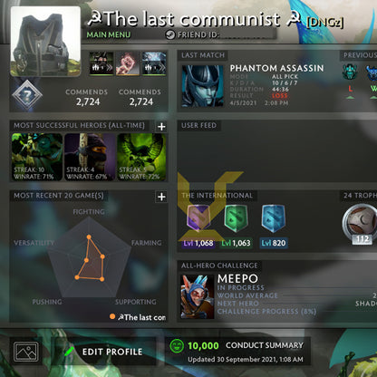 Not Calibrated | MMR: TBD - Behavior: 10000