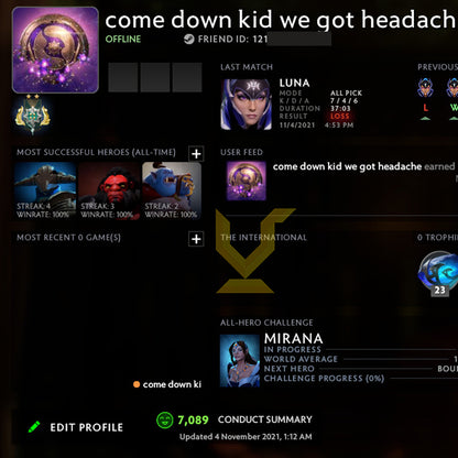 Archon II | MMR: 2500 - Behavior: 7089