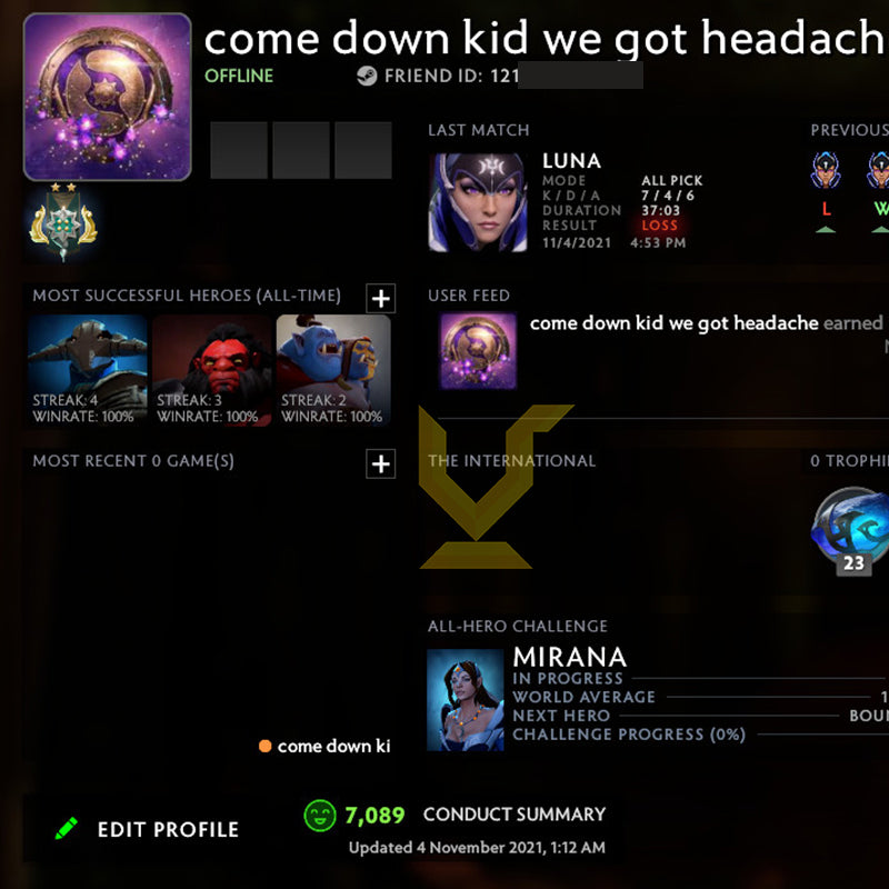 Archon II | MMR: 2500 - Behavior: 7089