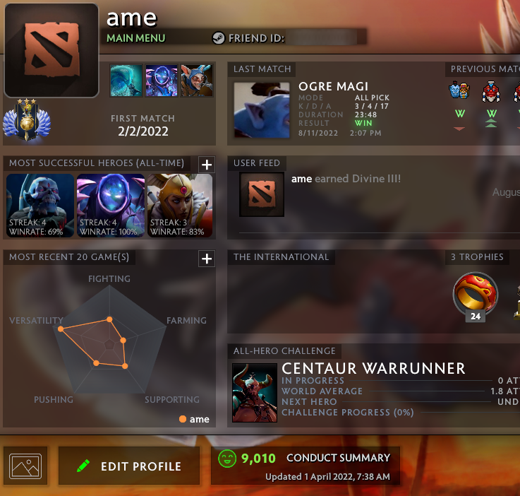 Divin III | MMR : 5050 - Comportement : 9010