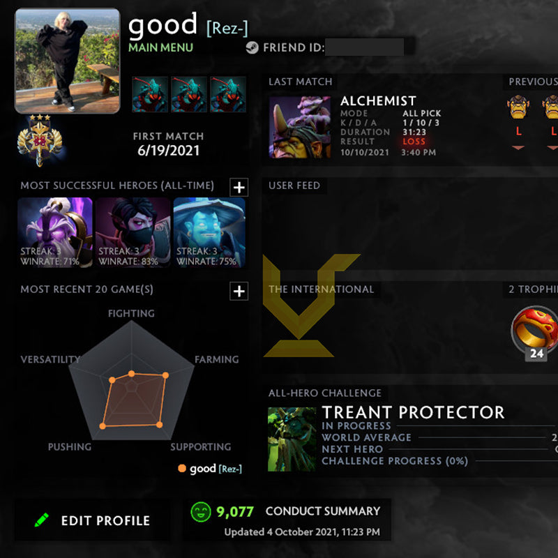 Légende III | MMR : 3240 - Comportement : 9077