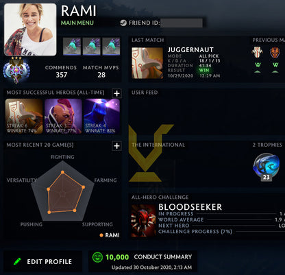 Ancient III | MMR : 4180 - Behavior : 10000