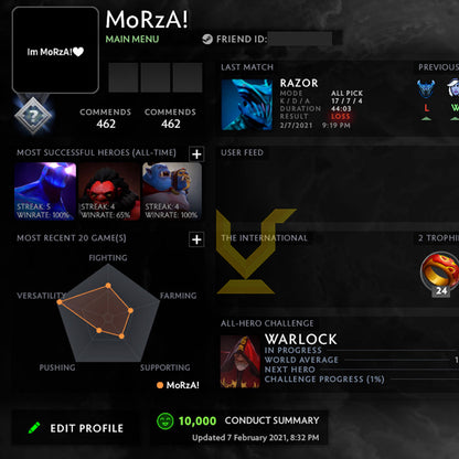 Not Calibrated | MMR: TBD - Behavior: 10000