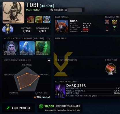 Divine II | MMR : 4960 - Behavior : 10000