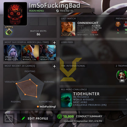 Herald V |  MMR: 640 - Behavior: 10000