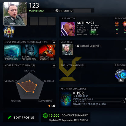 Legend I | MMR: 3110 - Behavior: 10000