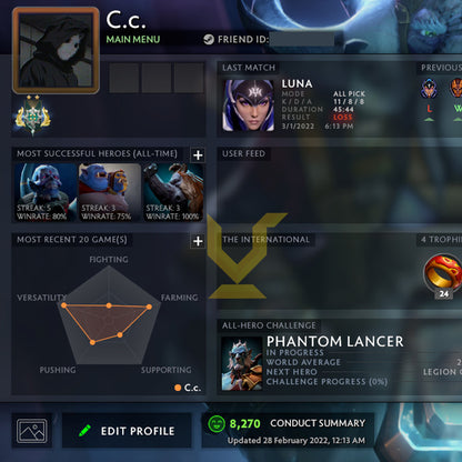 Archonte II | MMR : 2520 - Comportement : 8270