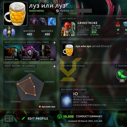 Divine I | MMR: 4640 - Behavior: 10000