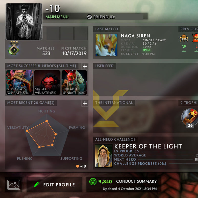 Héraut III | MMR : 310 - Comportement : 9840