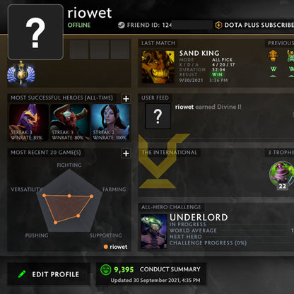 Divine I | MMR : 4790 - Behavior : 9395