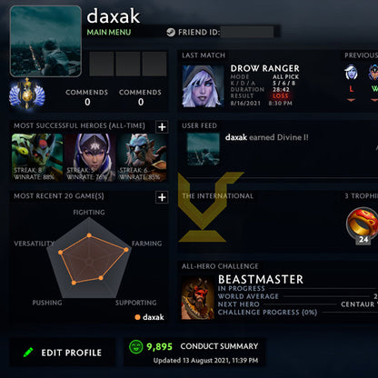 Divin I | MMR : 4750 - Comportement : 9895