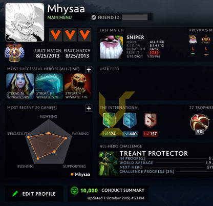 Immortel | MMR : 5960 - Comportement : 10000