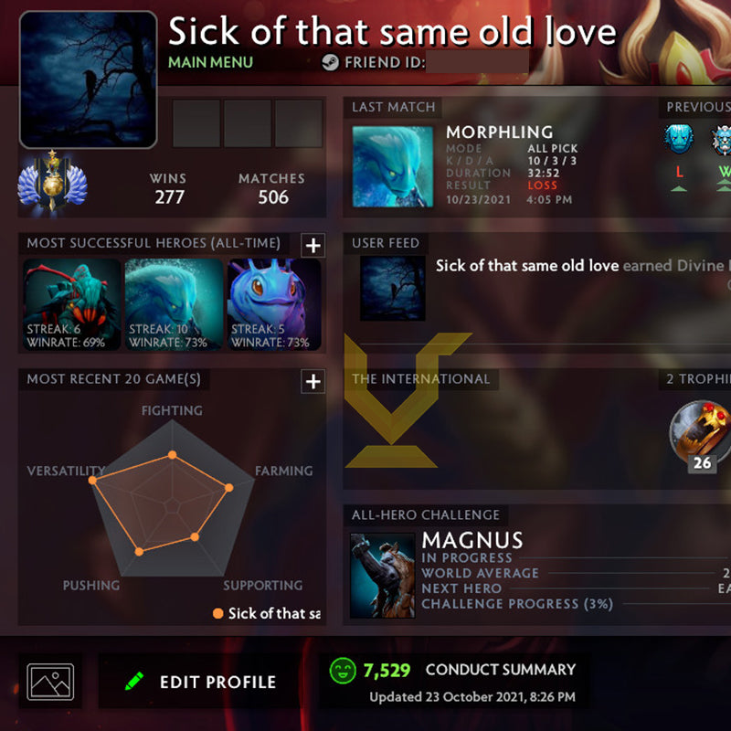 Divine I | MMR: 4710 - Behavior: 7529