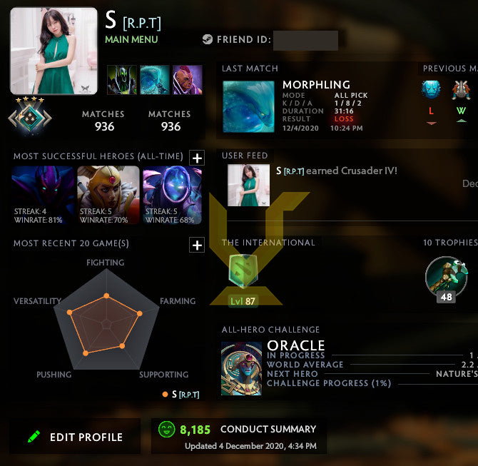 Croisé IV | MMR : 2120 - Comportement : 8185