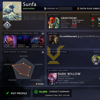 Not Calibrated | MMR: TBD - Behavior: 10000