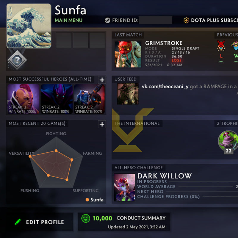 Not Calibrated | MMR: TBD - Behavior: 10000