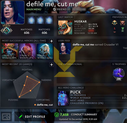 Croisé V | MMR : 2200 - Comportement : 7658