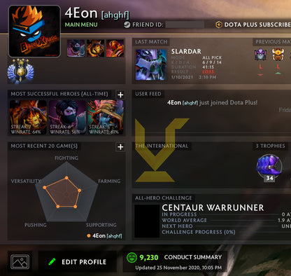 Divin IV | MMR : 5190 - Comportement : 9230