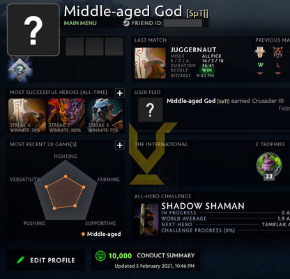 Non calibré | MMR : TBD - Comportement : 10000