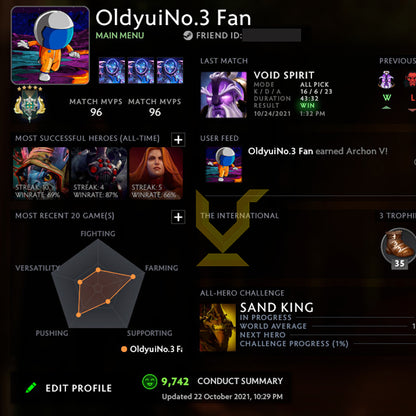 Archonte V | MMR : 2970 - Comportement : 9742