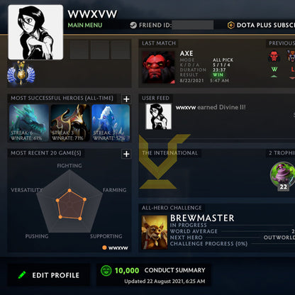 Divin II | MMR : 4880 - Comportement : 10000