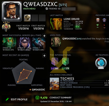 Legend IV | MMR: 3620 - Behavior: 9470