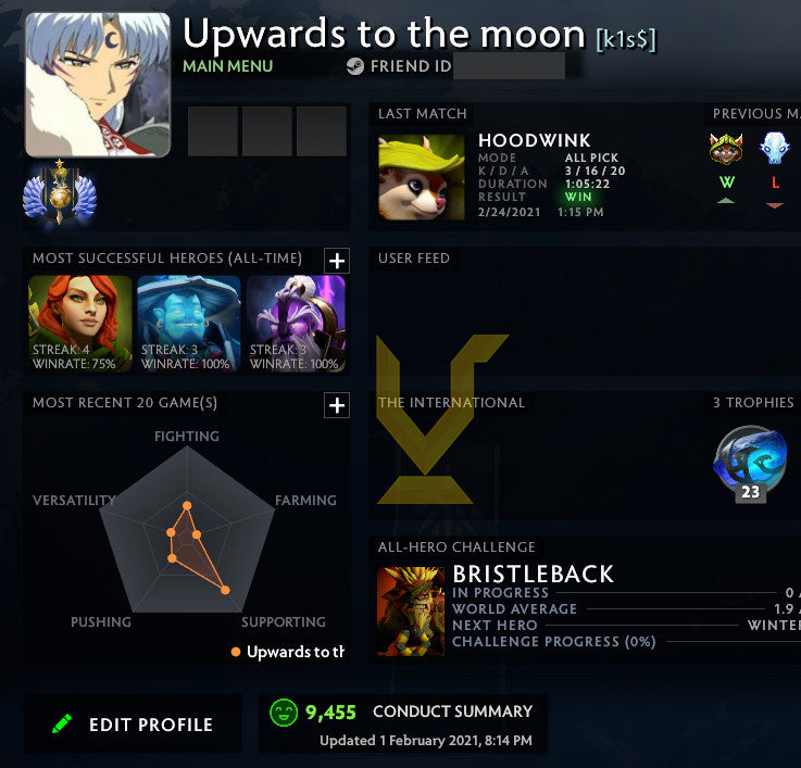 Divine I | MMR : 4500 - Behavior : 9455