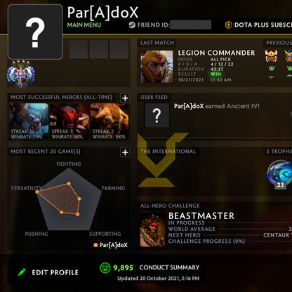 Ancient IV | MMR: 4420 - Behavior: 9895